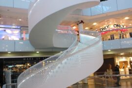 Spiral stair for Forum shoppig mall, Helsinki